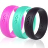 Rinfit Women's Silicone Wedding Rings. U.S. Design Patent (size 6,