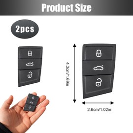 QYHON 2 Gummi Taster fr VW Schlssel C Passend fr VW Golf 7, Golf VII, Polo, Passat C Ersatz Gummipad fr Golf 7 Schlssel Geh?use C VW Schlsselgeh?use Reparatur C VW Golf 7 Zubeh?r