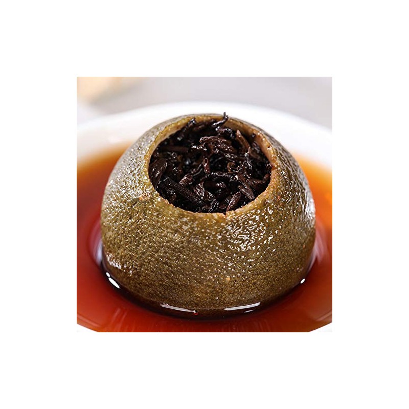 President Brand Dendrobium Candidum Tangerine Pu-erh Tea 12oz 铁皮石斛柑普洱茶 普洱