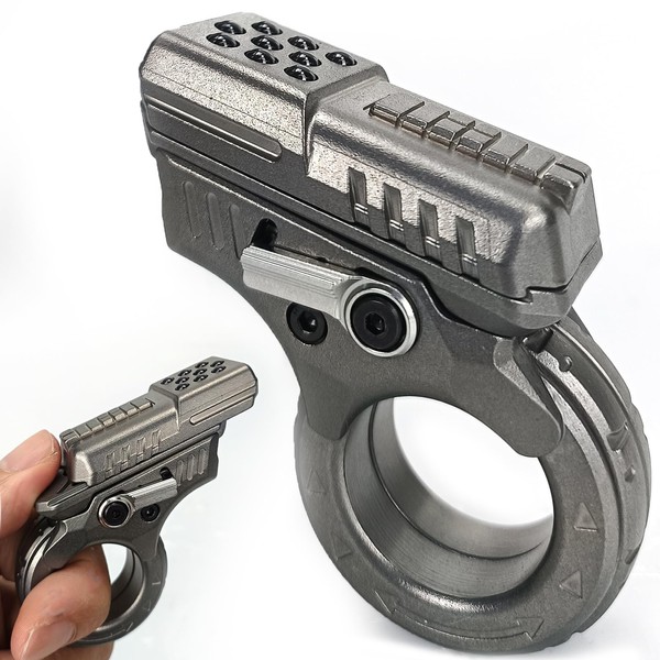 Stainless Steel Fidget Gun Fidget Slider, Durable Gun Fidget Toy