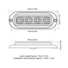 4Pcs Truck Side Lights High Brightness 3000K IP65 Waterproof 4