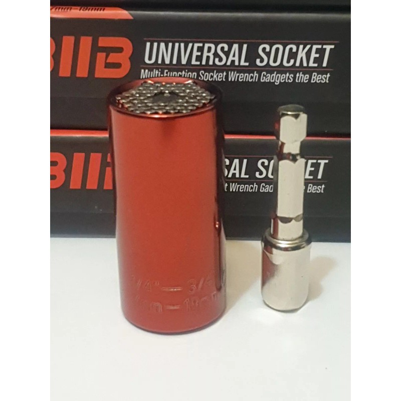 N-O 2pack Universal Socket Grip 7-19mm Multi-Function Ratchet Wrench Power