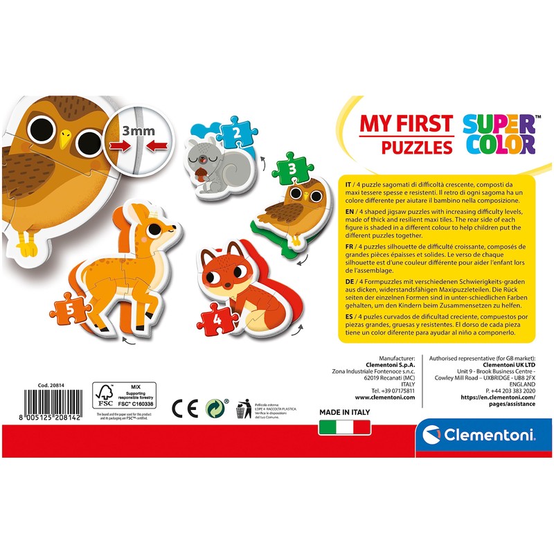 Clementoni - 20814 - My First Puzzle - Forest Animals