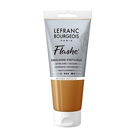 Lefranc Bourgeois Flashe Vinyl Paint, 80ml (2.7-oz) Tube, Iridescent Deep Gold