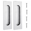 Wjelet 2 Pcs Flush Door Handles, Concealed Embedded Flush Sliding
