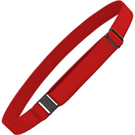 Hipsy Women's Wide Elastic & Adjustable Running Headband Multi Pack (Wide Black/Silver/Red 3pk)