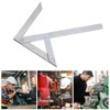Faceuer Centering Angle Measuring Ruler, Thickened Design, Stainless Steel, 15
