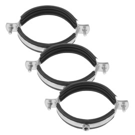 KONTONTY 3pcs Adjustable Split Ring Hanger for Wall Ceiling Mount Metal Carbon Steel Bracket Clamp for Versatile Pipe Support Easy Installation for Plumbing Needs