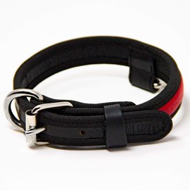 Logical Leather Premium Leather Dog Collar - Best Full Grain Heavy Duty Genuine Leather Collar (Red, Small)