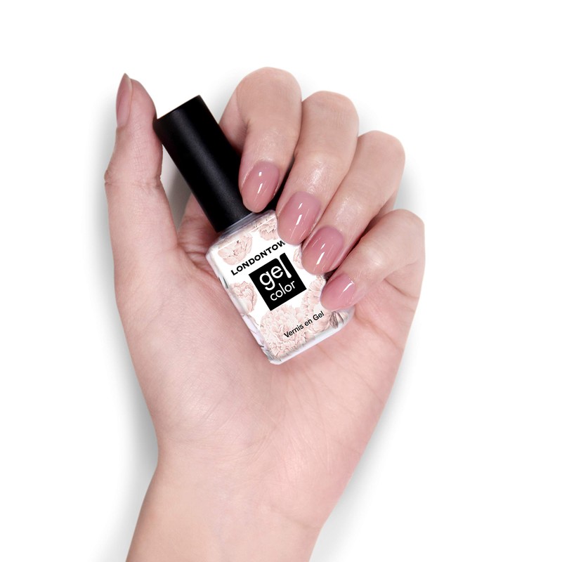 Londontown Gel Color Crowning Crumpet 12ml - semipermanenter pfirsichfarbener Nagellack