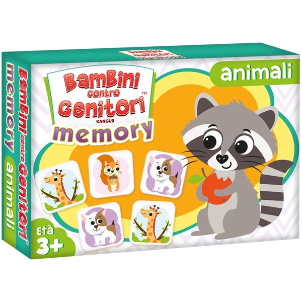 KANGUR Animal Memory Cards for Children from 3 Years Educational