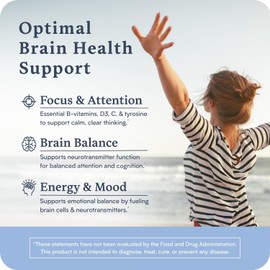 Accentrate Neuro 110- Complete Vitamin B Complex | Methylated Multivitamin w/L-Methylfolate (5-MTHF) Methylcobalamin (B12) Pyridoxal-5'-Phosphate (P5P) | Brain Health | MTHFR Supplement | 30 Tablets