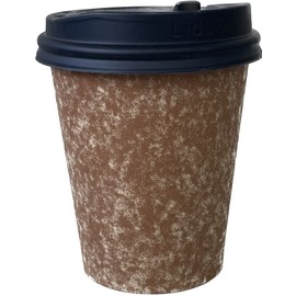 Niche Plus Takeout, Cafe Size, Paper Cup, Craft, Unbleached, 9.5 fl oz (280 ml), Includes Exclusive Lid (Opening/Closing) Set of 50