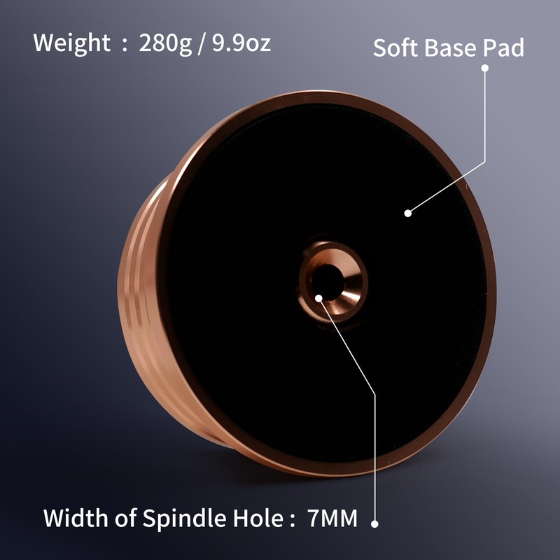 3 in 1 Gold Record Weight Stabilizer, Turntable Disc Record