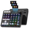 Womier SK30 Mechanical Numpad, Mini Keyboard with Screen & Knob,Black
