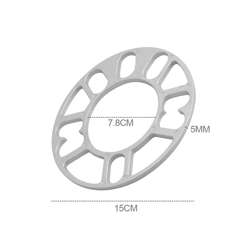 Sarini 2 Pcs Rim Spacers, Aluminum Alloy Wheel Spacers Shims