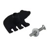 Marco Rustic Black Bear Drawer Pulls (Set of 4 Knobs)