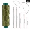 Shelver Waxed Thread with 7 Piece Repair Needle Set, Strong