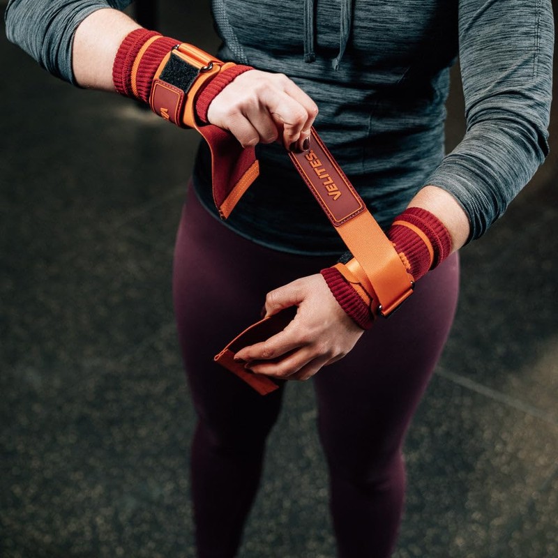 Velites All Terrain Chalk-Free CrossFit Hand Grips, Size M, Orange