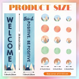Eaasty 47 Pieces Welcome Banner for Classroom Door Welcome Poster for Students Welcome Sign for Classroom Bulletin Board Church Back to School Decoration Teacher Supply (Mountain)