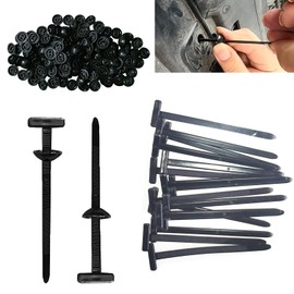 Nylon Universal Cable Tie Buckle – Heavy Duty Self-Locking Zip Ties for Car Repair, UV Resistant Black Nylon Cinch Straps, Multipurpose Cable Clips & Plastic Wire Holders(50Pcs)