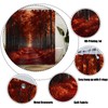 MYYJYY Fall Forest Shower Curtain Autumn Maple Leaves Sunshine Tree