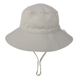 DRESHOW Unisex Baby Toddler Sun Hat Cap Fishing Hat Beach Hat Children Baby Star Summer Hat UV Protection UPF 50+, Solid colour beige