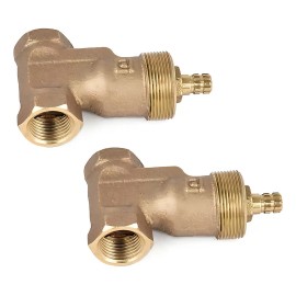 Juego de llaves de empotrar roscable Urrea U32 Tpva 52 acabado natural color marrón