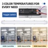 hykolity 4FT LED Vapor Tight Light, 40/50/60W Vapor Light Fixture