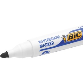 Bic Velleda – Marqueur 1701 effaçable à sec pour Tableaux Blancs – Pointe Ogive – Encre Cétone Bleue