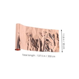 MUCKLILY 99.99% Pure Copper Foil Sheets 0.03mm Thin Copper Roll for Circuitry Craft Projects