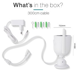Tiqvi - Smart Outdoor Camera WiFi, 1080P, Dualband (2.4/5GHz), Infrared Night Vision, Motion Detection, 2-Way Audio