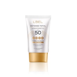 L'BEL - Défense Total Protector Solar Antiedad 30ml, Reduce Arrugas y Líneas de Expresión, Protección 50FPS, para Todo Tipo de Piel, Uso Diario, con Ácido Tri-hialurónico y Collagen, Fórmula Invisible