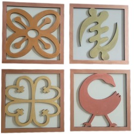African Wall Art Set | Adinkra Symbols Set | African Inspired Home Decor | Wall Decor | African Decor