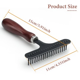 Undercoat Brush Pet, Undercoat Rake, Fur Brush, Grooming Brush, Detangling Comb, Fur Detangler Detangler for Long, Medium Dogs, for Linting Carpet Comb Brushes, Matted Rugs