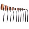 Unbranded Beauty Experts Set of 10 Oval Beauty Brushes -