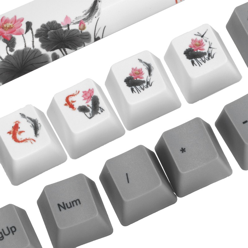 PBT Keycaps 118 Key English Style With Animal Pattern Elements
