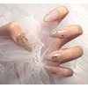 [Commemorating store openingSuper special discount]Premium champagne gold handmade nails -