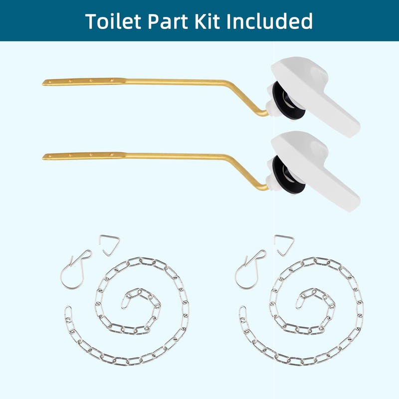 Hygie Rinse 2Pack Universal Side Mount Toilet Handle Replacement Kit