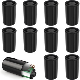 CIFFRA Film Canisters, Pack of 10 33 mm Lead Home Film Canisters Made of Plastic Plastic Canisters for Science Plastic Film Canister Camera Film Canister Black