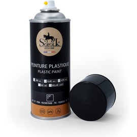 SOFOLK High Strength Plastic Paint for Cars, Dashboard, Door Panels, Bumpers (03-ATHRACITE Glossy)