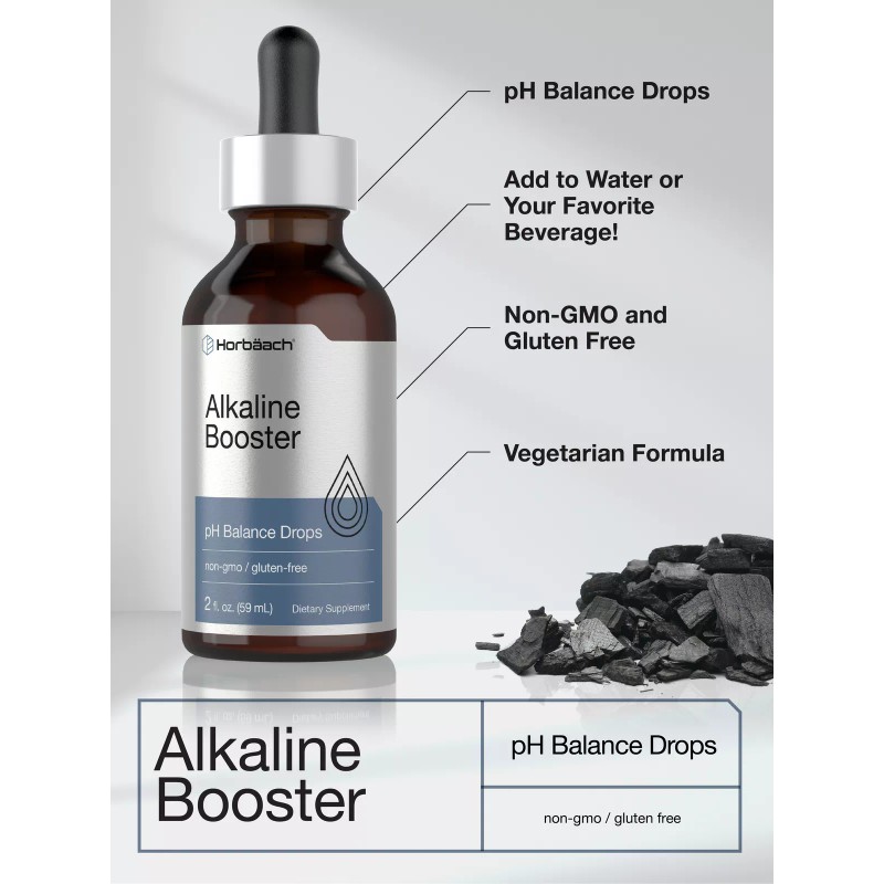 Horbäach Alkaline Booster Drops | 2 FL Oz | pH