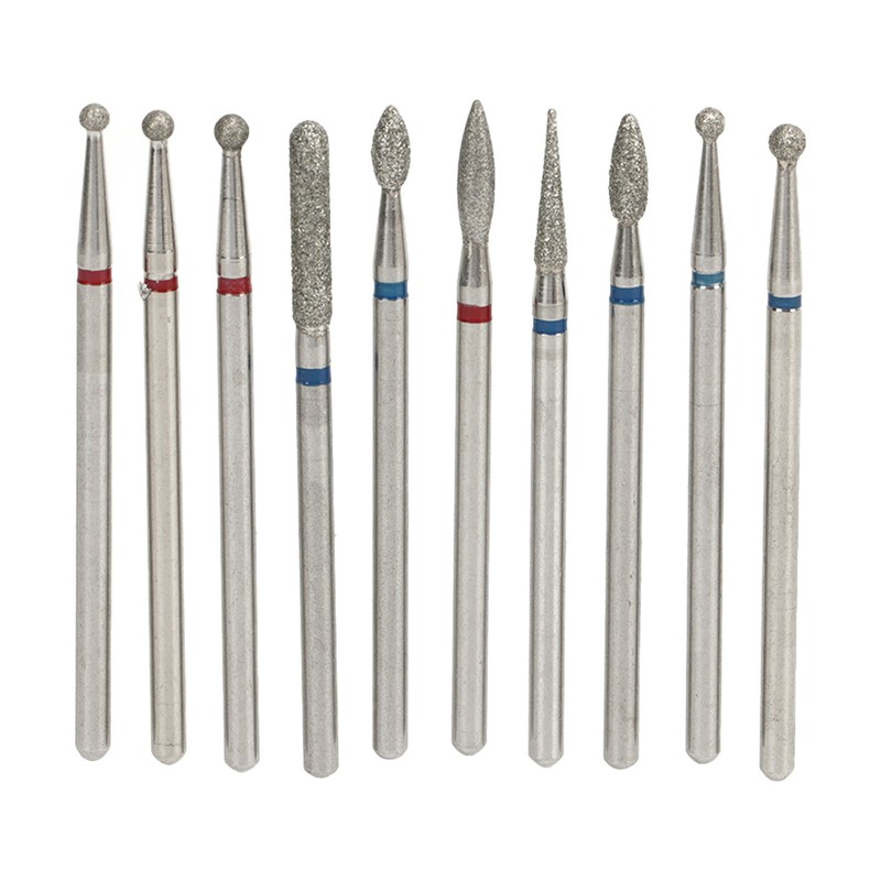 30 Holes Nail Drill Bits with Dustproof Organizer Stainless Steel