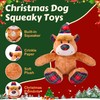 Newget Christmas Dog Toys, Dog Squeaky Plush Chew Toys with