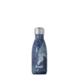 S'well Stainless Steel Water Bottle 9 Ounces Azurite Marble Triple Layered Vacuum Insulated Containers Keeps Drinks Cold for 24 Hours and Hot for 12 Perfect for On The Go