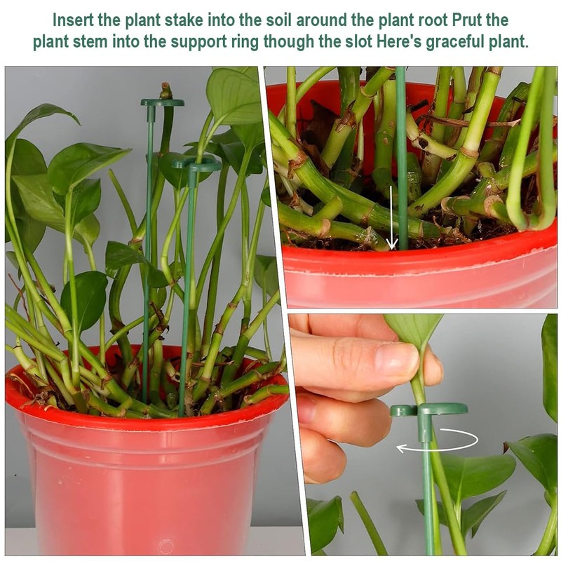 YOYEAH Plant Support Set of 15, 27 cm Plant Holder