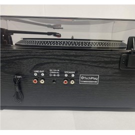 TechPlay Commander, Turntable w/Pitch Control, CD Player, Amplifier W/VU Meter, Bluetooth and USB Recording