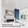 Hiiglxii 6-Light LED Track Lighting Kit with 6.6FT H Track