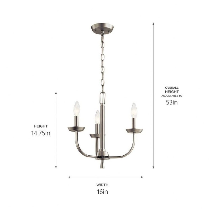 Kichler Mini Chandelier 3Lt
