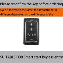 Tyifxom Key Fob Cover, Leather Key Chain tup Soft Case Protection For Grand Cherokee L Grand Wagoneer （2021-2024） (gray)